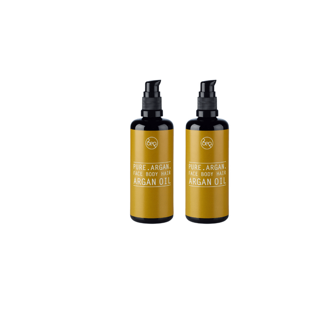 Doppelpack PURE ARGAN Bio-Arganöl mit Pumpverschluss – reich an Omega-6 & Vitamin E für Haut, Gesicht und Haare.